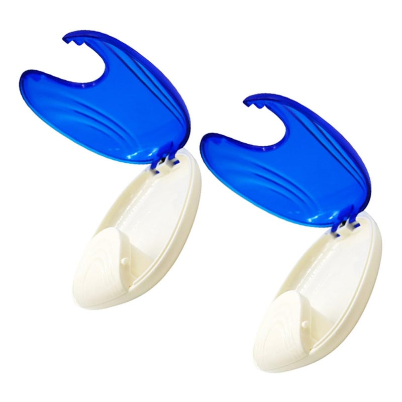Retainer Case 2 Pack Navy Blue Portable Aligner And False Tooth Travel Organizer For Adults - Image 2