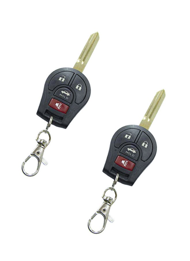 Platinum Platinum Pack of 2 Universal Remote Control NS215 Keyless Entry Systems | Car Door Lock/Unlock, and Trunk Release | with Physical Key  - Image 1