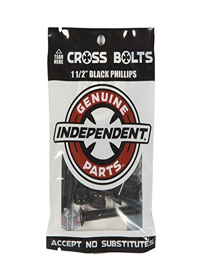 إنديبيندانت طقم وسادات رفع من Independent Trucks Hardware - 1.5 بوصة فيليبس أسود + رافعات 1/4 بوصة - Image 2