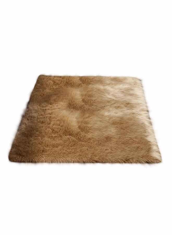 Long Plush Ultra Soft Fluffy Floor Mat Brown 