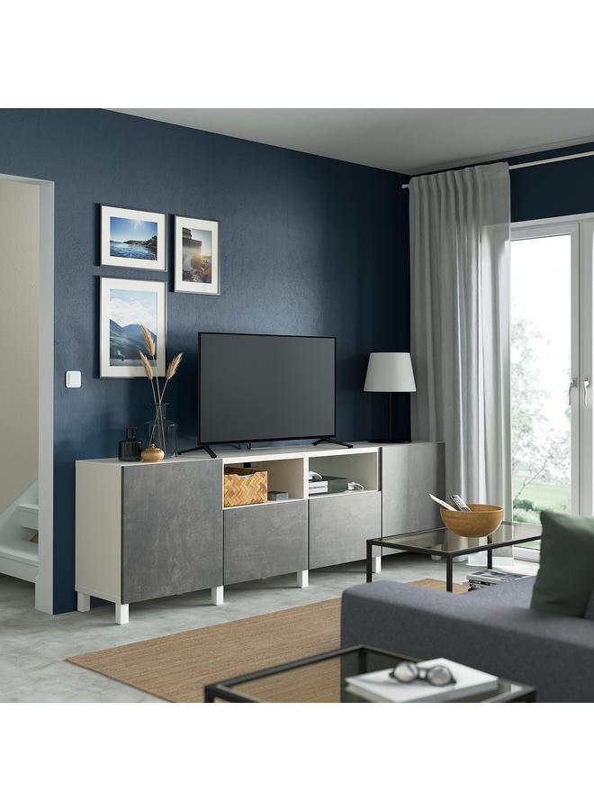 إيروريكس واجهة باب/درج، لون رمادي داكن بتأثير خرساني، 60×38 سم - Image 4