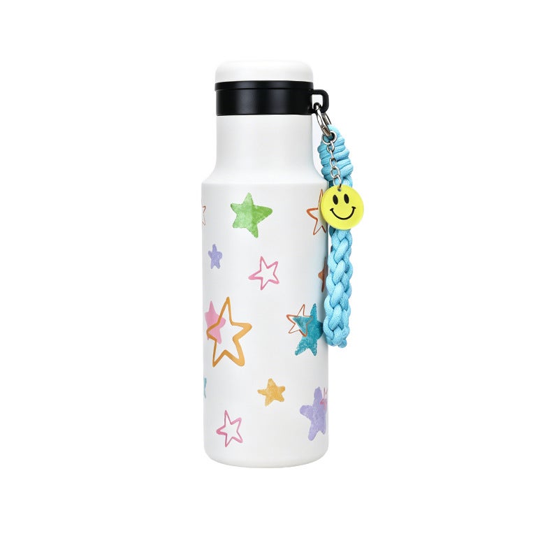 450ml Stainless Steel Insulated Tumbler with Braided Handle - Image 1