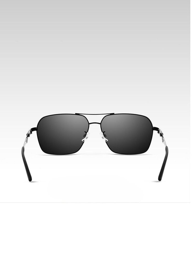 Veithdia Men's Polarized UV400 Square Frame Sunglasses - Image 3