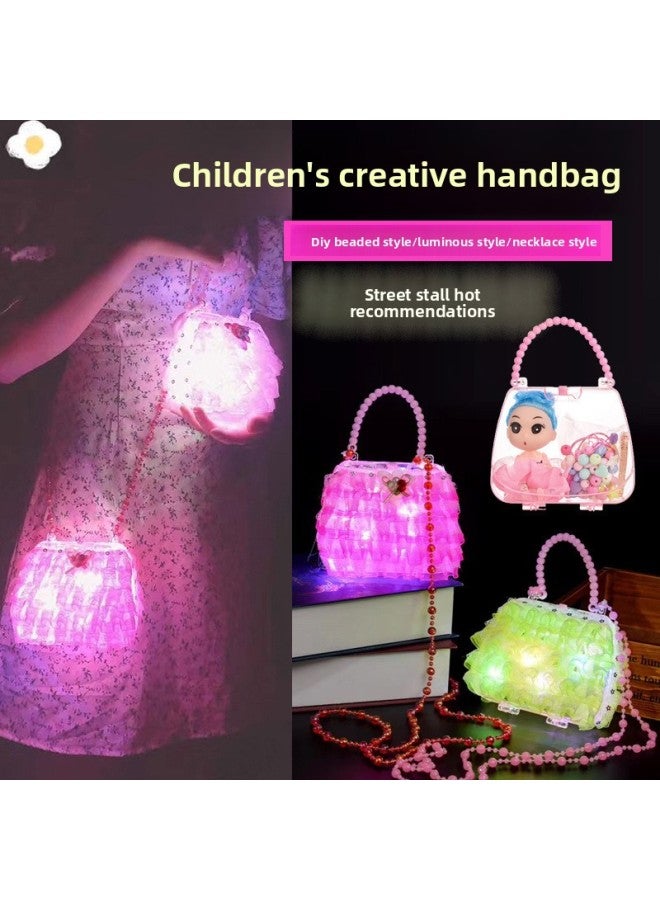 Luminous Handbag Children Play House Princess Colorful Flash Bag Creative Stall Night Market Square Toy Wholesale 