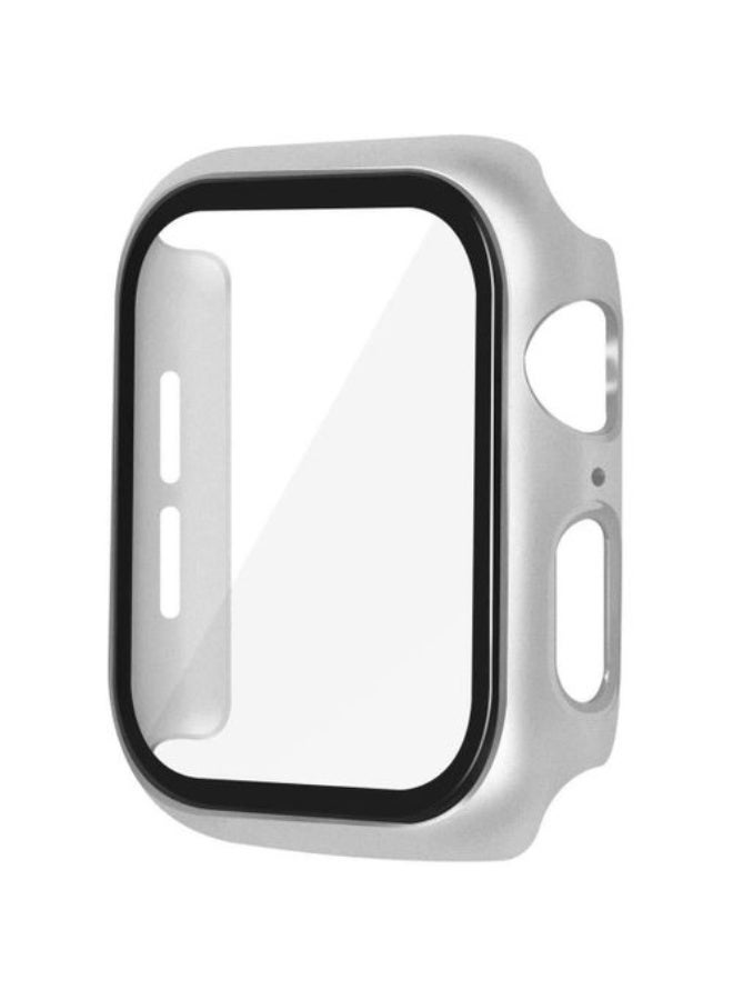 واقي شاشة الساعة - متوافق مع سلسلة 11 46 مم، مصنوع من مادة البولي كربونات الصلبة فائقة النحافة، مع حماية كاملة (46 مم - فضي) - Image 1