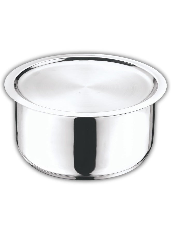 Vinod Stainless Steel 304 Grade Tope with Lid - 14 cm, 1.1 L (Induction Friendly) - Image 1