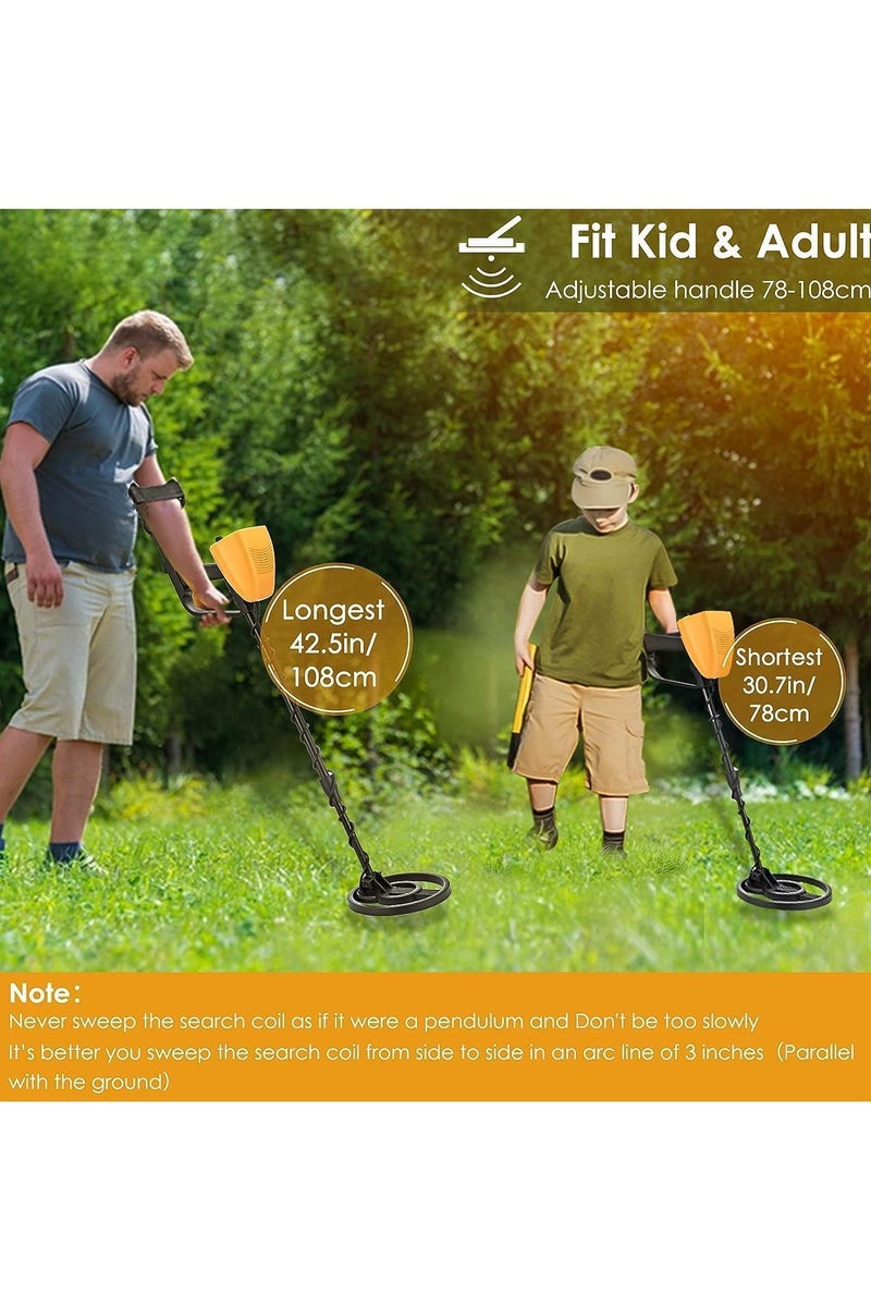 Generic Metal Detector High Precision Metal Jewelry Treasure Hunter Gold Digger Metal Detecting Tools with All Metal & Disc Mode Waterproof 8-Inch Coil Earphones and Plastic Shovel - Image 2