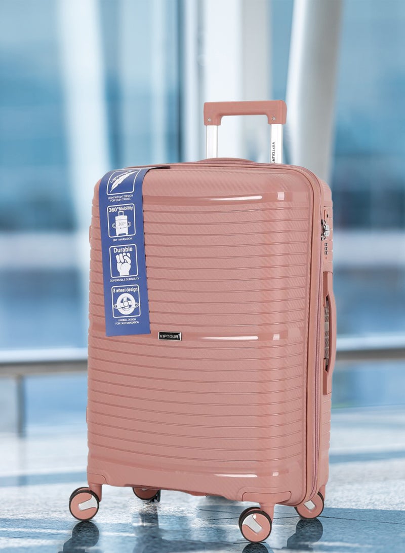 VIPTOUR 3 Pieces PP Hardside 360 degree Spinner Wheels Trolley Luggage Set with TSA Lock 20/24/28 Inch - Image 5