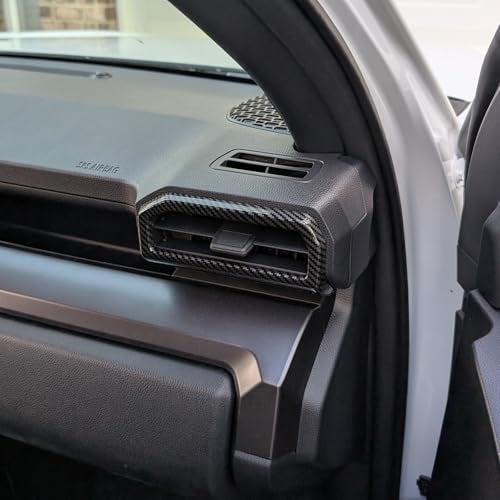 BORUIEN Dashboard Air Vent Outlet Cover for Toyota Tacoma 2024 2025 and 4Runner 2025 Interior Accessories Center Console Side Frame Decor Trim Cover Carbon Fiber Grain Air Vent Cover - Image 1