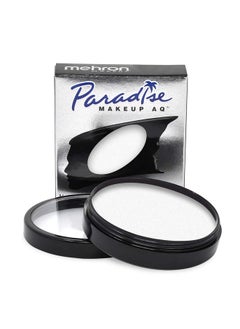ميهرون مجموعة مكياج Aq Pro Size من Makeup Paradise | للمسرح والشاشة، ورسم الوجه والجسم، وتأثيرات خاصة، والجمال، والتنكر، والهالوين | طلاء الوجه والجسم المنشط بالماء 1.4 أونصة (40 جرامًا) (أبيض)  - Image 1