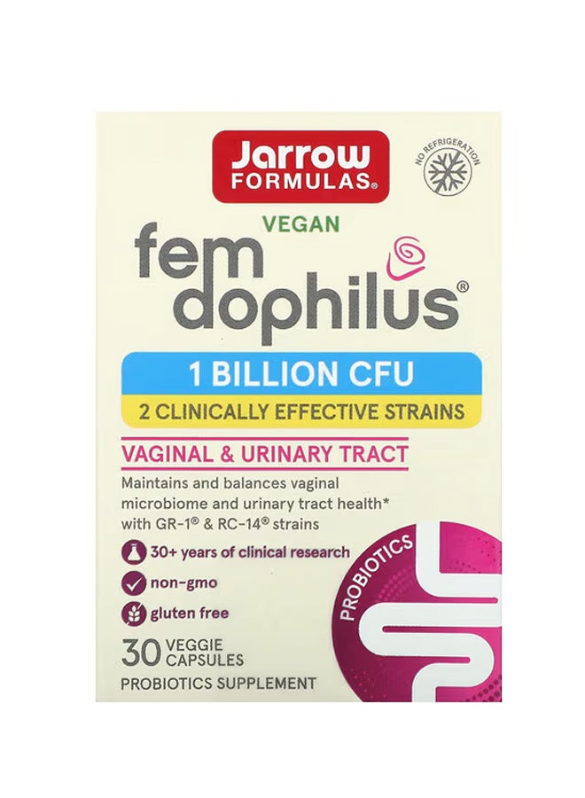 جارو فورملاز بروبيوتيك Fem Dophilus مليار وحده تشكيل مستعمره 30 كبسوله نباتيه