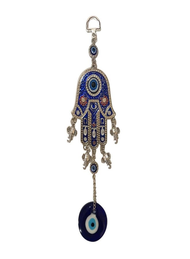 Ryme Turkish Evil Eye Hamsa Hand (Hamsa Palm) Wall Hanging for Good Luck Prosperity Zodaic Success Health Wealth Office Home Decor & Car - Image 1