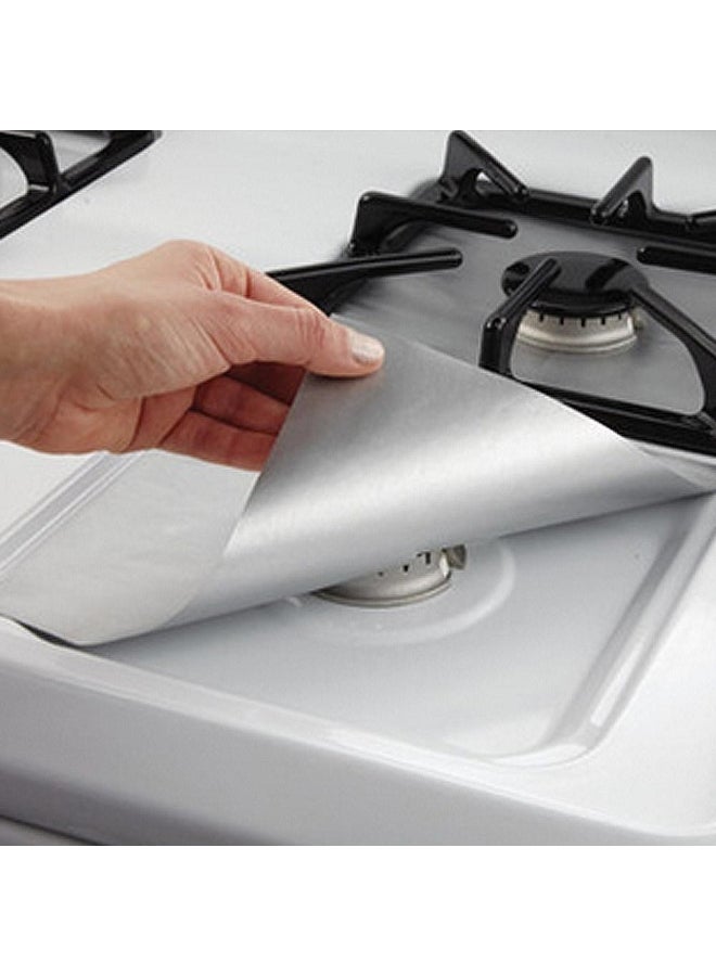 Aluminum Foil Gas Stove Burner Cover Protector Liner Clean Mat Pad 