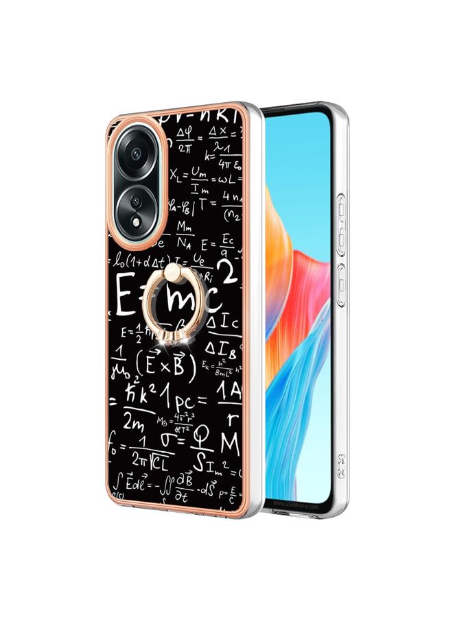 The Bros Case For OPPO A58 4G Electroplating Dual-side IMD Phone Case with Ring Holder