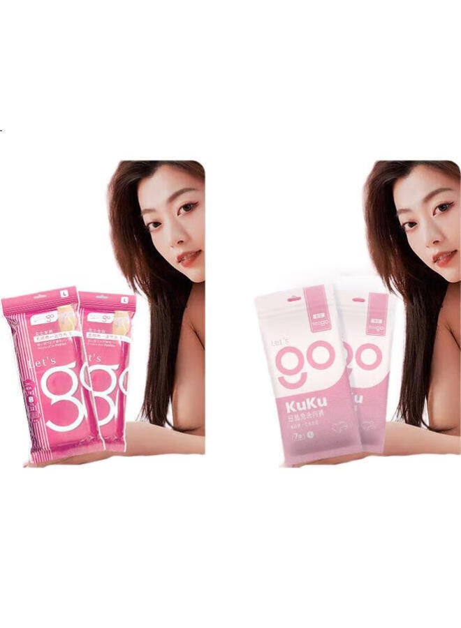 Free Go Disposable Underwear, Double-Layer Paper Panties, 7 Individually Wrapped, No-Wash, For Pregnant Women, Travel, Business Trips, Vacations, Outdoor Activities, Women'S Xl - Image 1