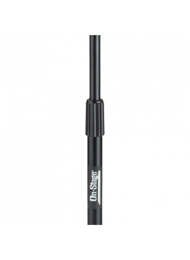 OnStage - On-Stage MS7700B Tripod-Base Mic Stand (Setup for Vocal and Instrument Microphones, Adjustable Height, 5/8-27 Threading, Portable, Folding, Nonslip Rubber Feet, Cable Clip, Steel, Black) - Image 1