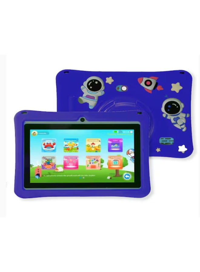 Oteeto Oteeto K3 Kids Tablet 7 Inch Android 13 Learning Tablet for Toddlers and Children 128GB WiFi Dual Camera Parental Controls Preloaded Educational Apps Shockproof Case Safe Kids Tablet with YouTube Touchscreen Device for Preschool Kindergarten and Early Learning - Image 1