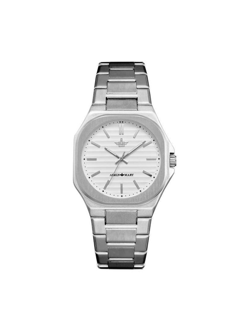 آرمن ماري ساعة رجالي مقاومة للمياه من الصلب