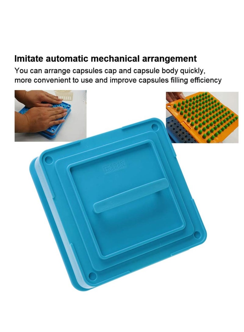 KASTWAVE Capsule Machine for Capsules with High Efficiency, Capsule Machine, No.00 to 100 Holes, Suitable for Small Factories, Pharmacies, Sample Rooms, Laboratories, Hospitals, Blue - Image 2