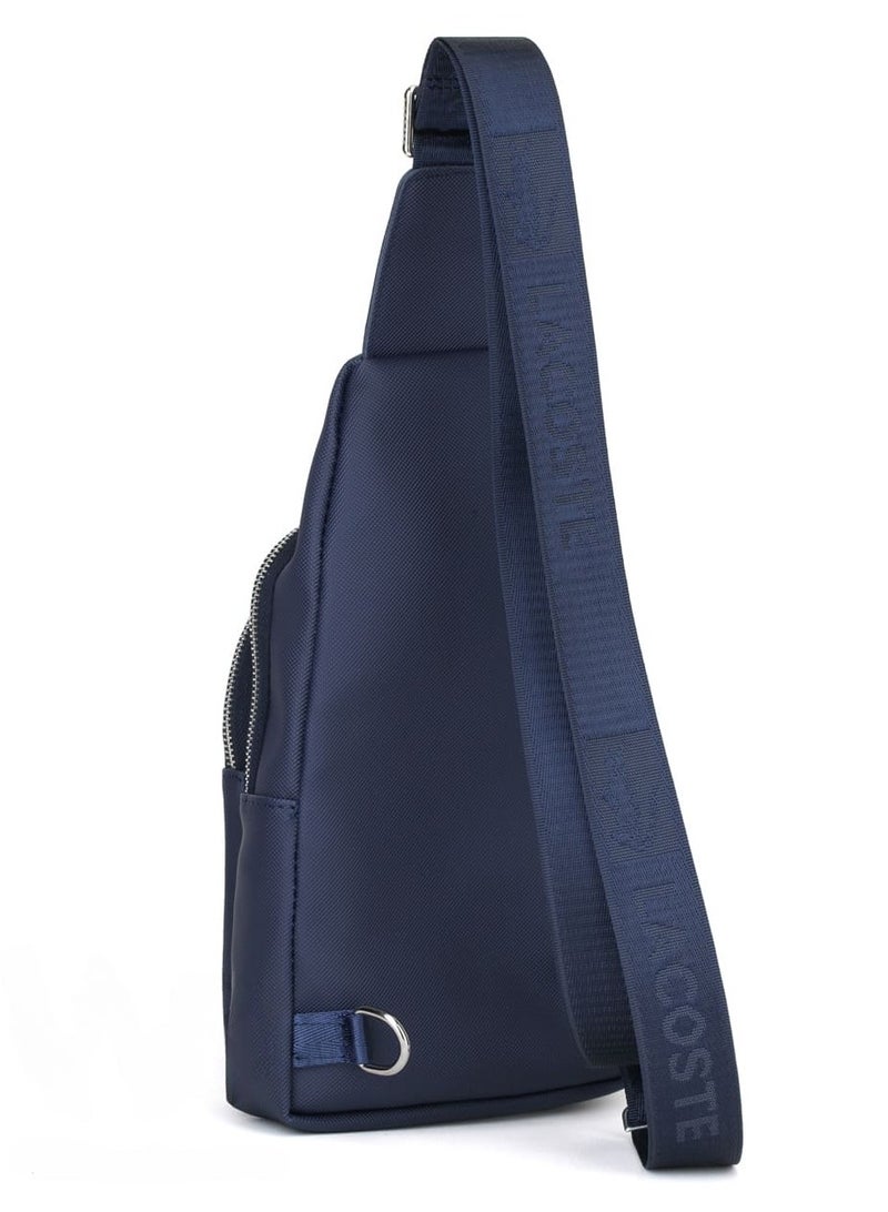 "Men's Blue Crossbody Bag: Modern and Stylish with Adjustable Strap, Multiple Pockets, Lightweight and Durable Design, Perfect for Daily Use, Travel, and Casual Outings, Functional Accessory"  - Image 4