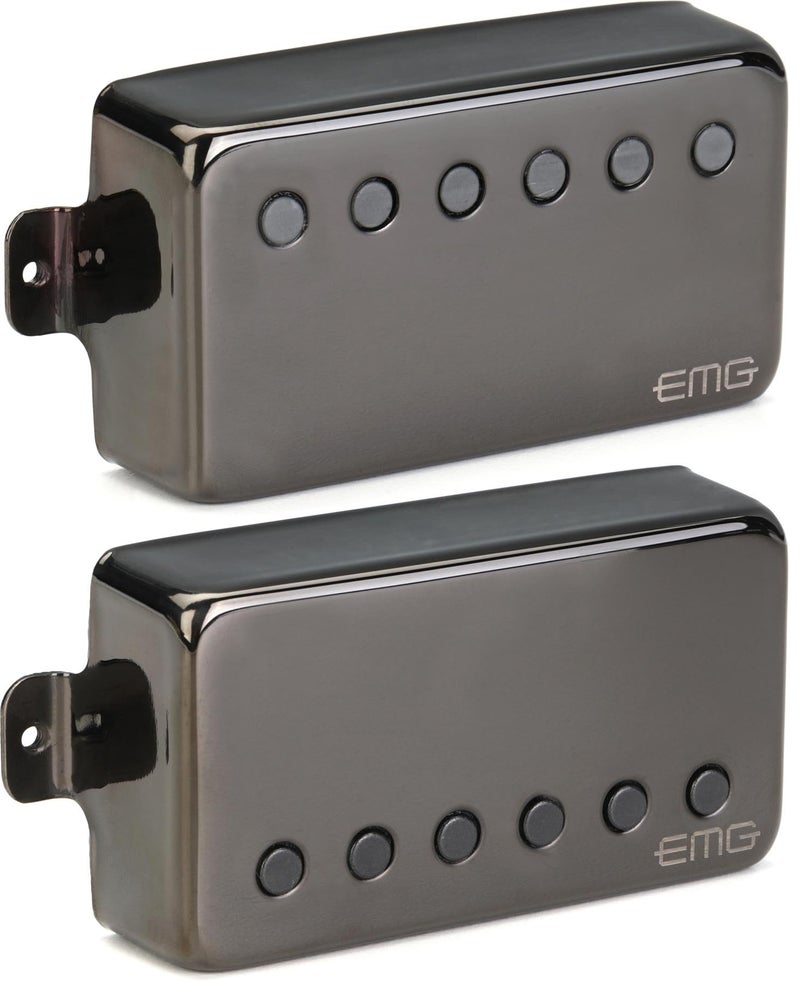 EMG JH James Hetfield Signature Guitar Pickup Set, Black Chrome - Image 5