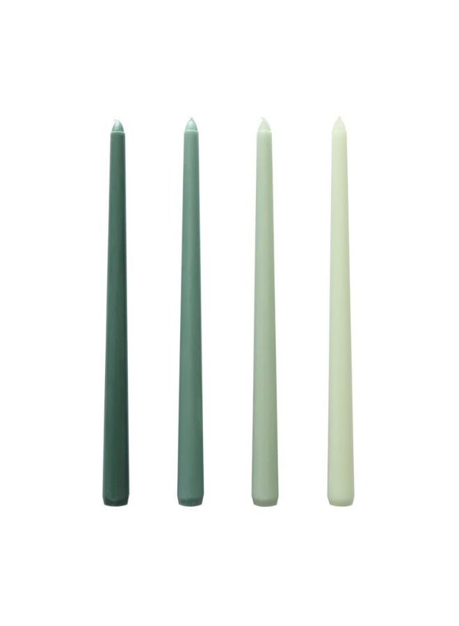 12 Inch Green Taper Candles Long Tall Tapered Candles