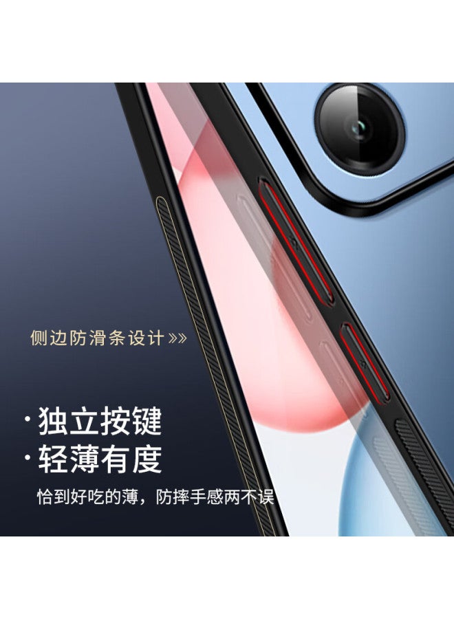 Shangsu Matte Lens Full Coverage Anti-fall Case For Honor 400 Huawei Honor 400 Protective Case Ag Frosted Lens Huawei Solid Color Simple Business Female Male Shell Graphite Black - Image 3