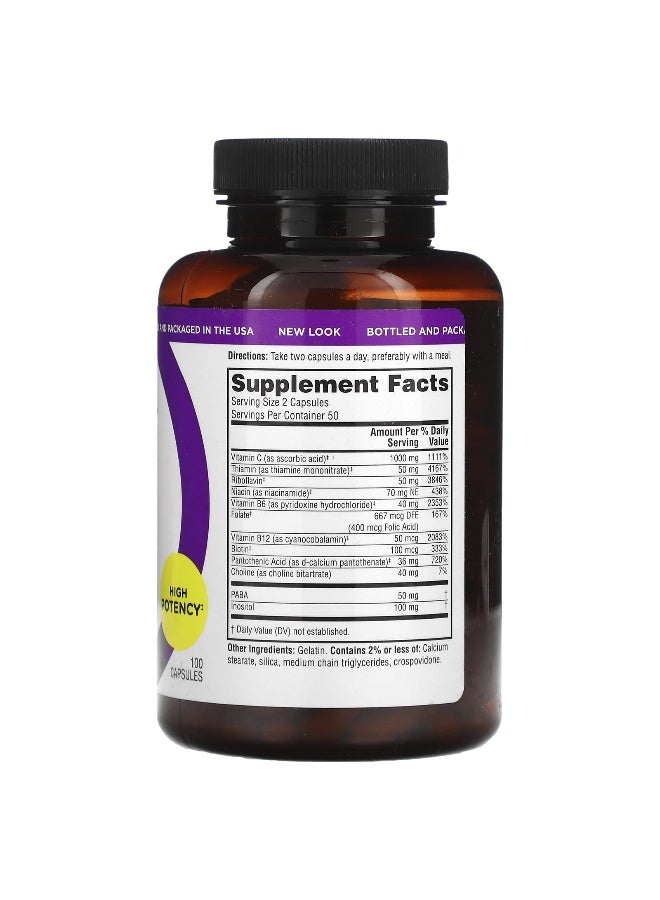 Twinlab, Stress B-Complex Caps, 100 Capsules (Packaging may vary) - Image 2