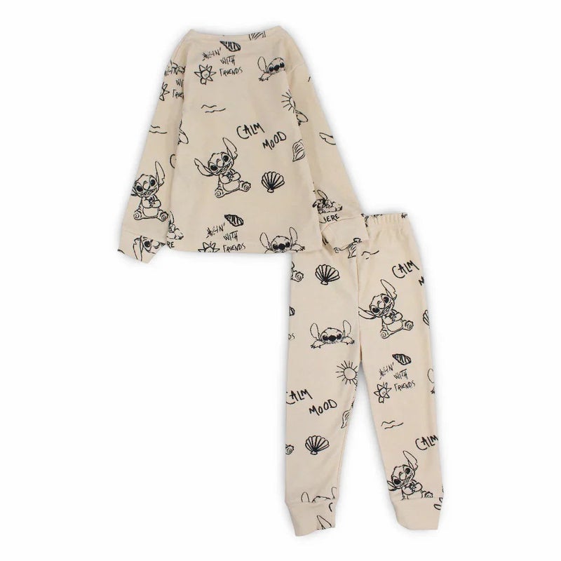 مارفي طقم حرارية للبنات – بيج بطبعة - Image 2