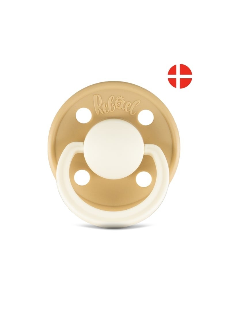 Rebael Fashion Natural Rubber Round Pacifier Size 2 - Baby 6M+ (1-pack) - Dusty Pearly Mouse - Image 3
