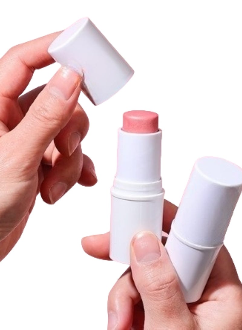 Huitich Petal Soft Glow: High-Pigment Baby Pink Cream Blush Stick with Brush Summer Breeze - Image 1