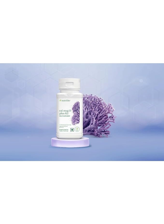 نوتري لايت مكملات Nutrilite Cal Mag D Plus K2 الصحية (90 قرصاً) - Image 2