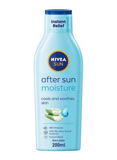 Nivea NIVEA SUN After Sun Lotion Instant Relief, Soothing Moisturizer, Aloe Vera & Avocado Oil, 200ml  - Image 1