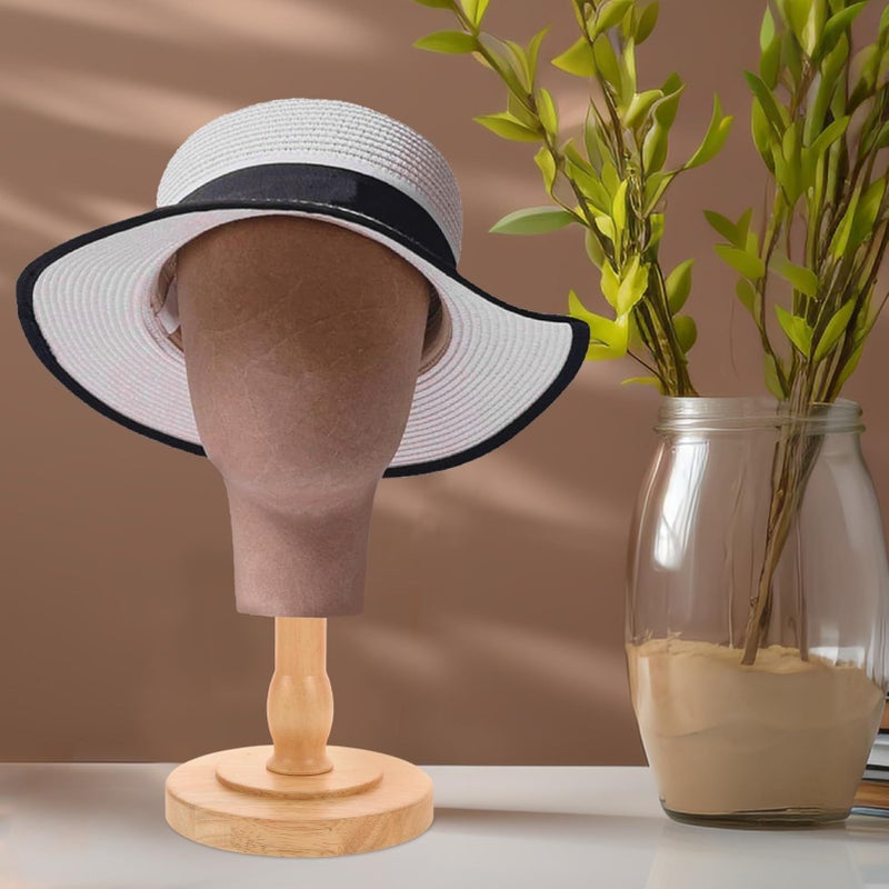 Diy Mannequin Head Support Stand Solid Wood Display Base Hair Styling Craft Projects Cosmetology Training - Image 5