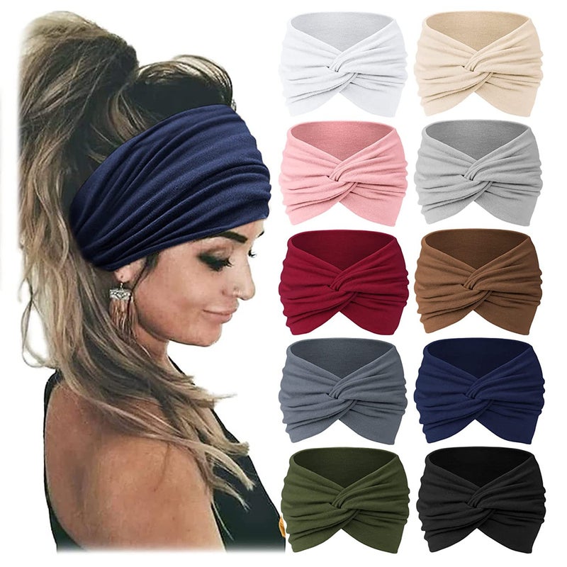Generic Bohemian Elastic Sports Headband for Women suit 1# 