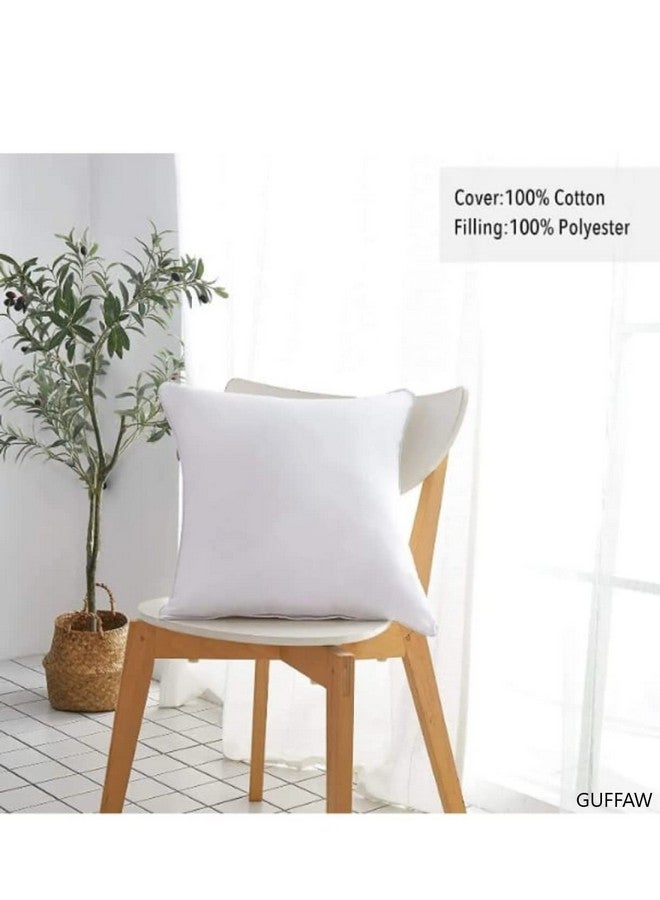 GUFFAW Guffaw Polyester Microfiber Hotel Quality Luxurious Cushion fillers for Sofa and Bed (24, 4)  - Image 4
