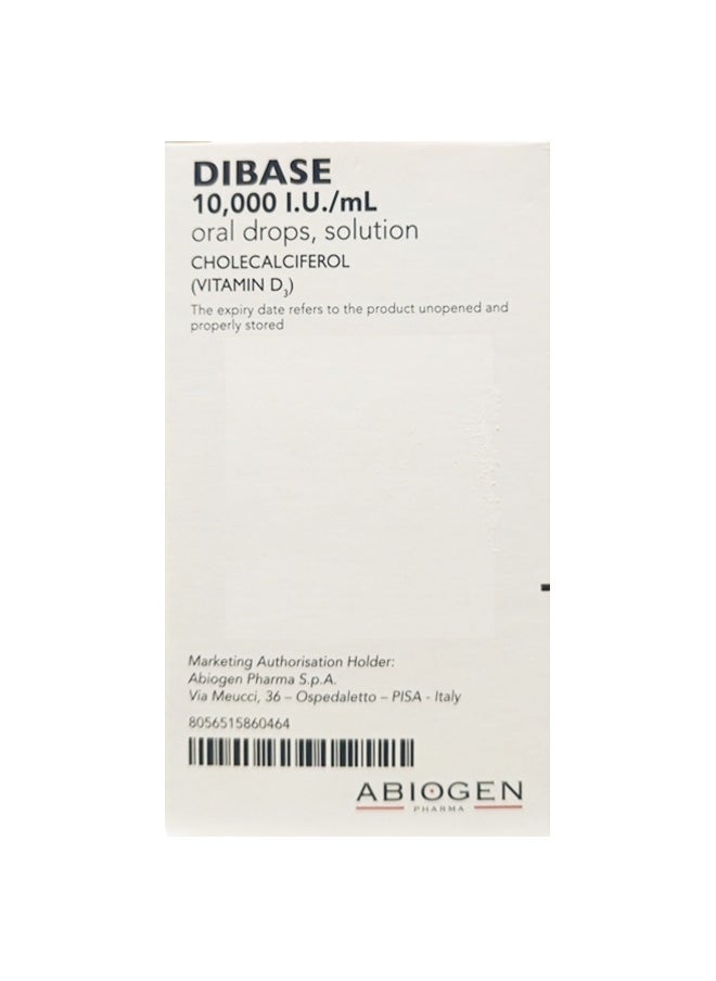 Dibase - 10,000 IU/ML Oral Drops: Unlocking Sunshine in Every Drop 10 MLa - Image 1