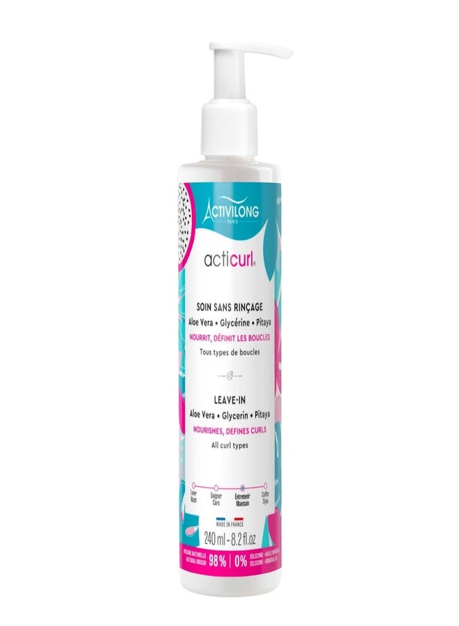 Activilong Acticurl Leave-In Cream - Nourish, Define, and Protect Your Curls with Ease! - Infused with Dragon Fruit/Pitaya and Aloe Vera - Frizz Control for All Curl Types - 240 ml. - Image 1