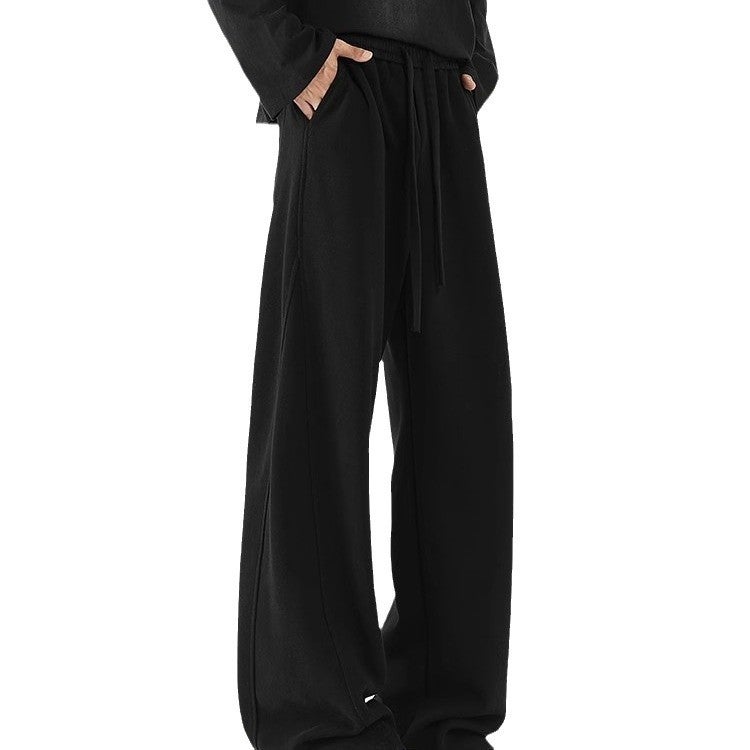 Small Machete Casual Sweatpants Mens Autumn Wear American Retro hiphop Pants Loose All-match Sports Pants white gray