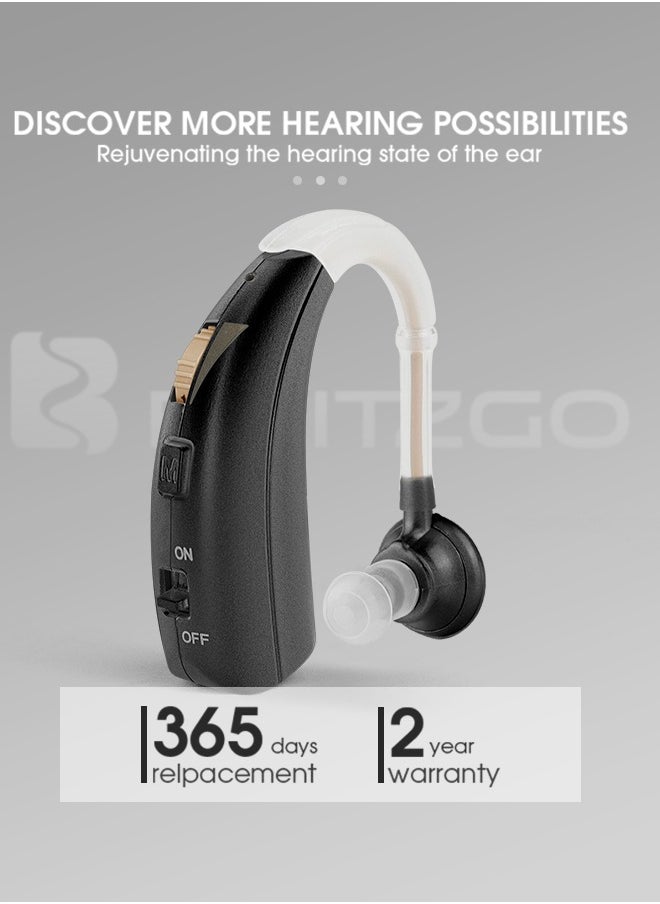 Britzgo Hearing Aid VHP-1301 Rechargeable Wireless Amplifier For The Elderly Adult Rechargeable Deaf  - Image 2
