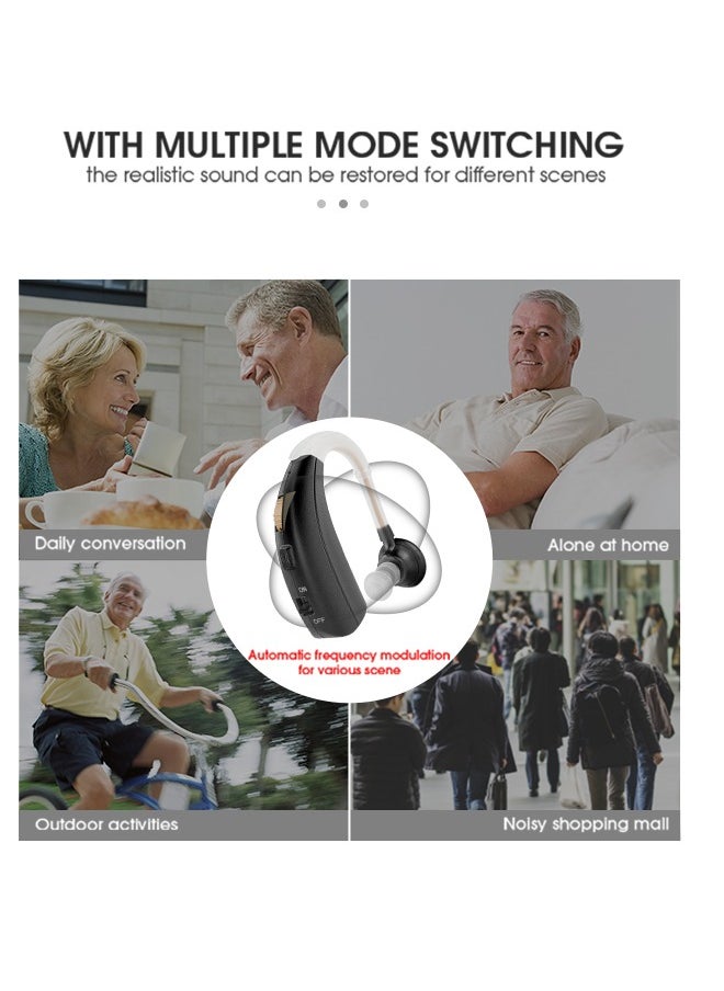 Britzgo Hearing Aid VHP-1301 Rechargeable Wireless Amplifier For The Elderly Adult Rechargeable Deaf  - Image 4