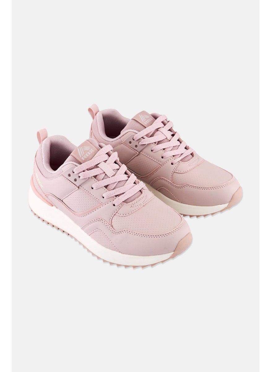 RBX Women Lace Up Running Shoes, Light Pink  - Image 1