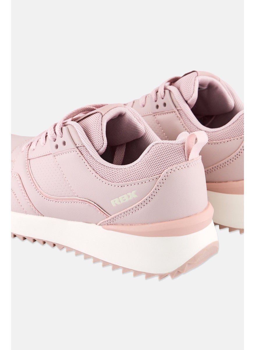 RBX Women Lace Up Running Shoes, Light Pink  - Image 2