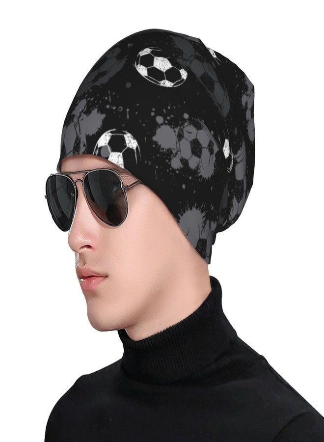 MOLIAN Football Soccer Slouchy Beanie Chemo Hat Cancer Headwear Nightcap Skull Cap for Women Men - Image 5