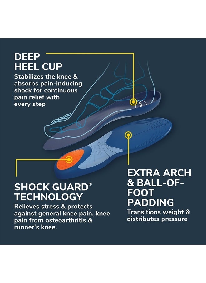 Dr. Scholl's Knee Pain Orthotics for Men Shoe Size 8-14  - Image 5