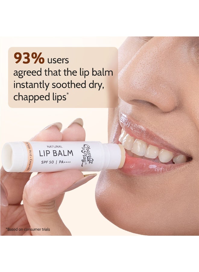 Chemist at Play Natural Lip Balm| Repairs Chapped Lips Brightens Dark Lips | 1% Kojic Acid| SPF 50 PA++++| For men and women| 4.5gm - Image 5