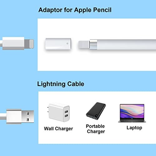 ASKUBSKU Charging Adapter for Apple Pencil 1st Generation 3 Pack, Charge Connector Compatible with Apple iPad Pencil Female to Female Cable Connector for iPencil 1st Generation - Image 5