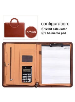 Y&D A4 Portable Loose Leaf Folder Multifunctional Folder File Folder Storage Hard Board With Calculator And Note Paper  - Image 1