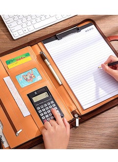 Y&D A4 Portable Loose Leaf Folder Multifunctional Folder File Folder Storage Hard Board With Calculator And Note Paper  - Image 4