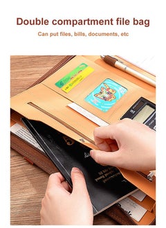 Y&D A4 Portable Loose Leaf Folder Multifunctional Folder File Folder Storage Hard Board With Calculator And Note Paper  - Image 5